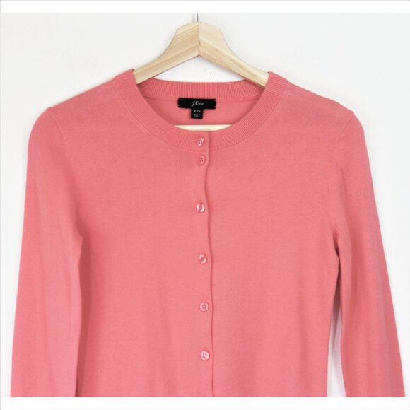 NEW J. Crew Cardigan Sweater Coral Rose XXS - Picture 5 of 11